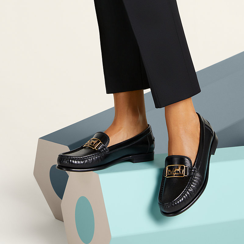 Kessy loafer - Black | Hermès Canada